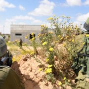 Soldiers practice in an IDF drill in the Gaza border Division on March 22, 2015. The drill was meant to reenact scenraios following lessons learnt from last summer's Operation Protective Edge. Photo: Israel Army Spokesperson